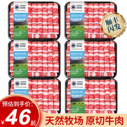 宅鲜汇 新西兰原切肥牛卷牛肉片肥牛片火锅食材烤肉五花后胸寿喜锅牛肉卷 新西兰原切肥牛卷1斤（1盒）