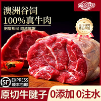 行梦牧场 进口原切0添加牛腱子肉 谷饲新鲜牛肉健身代餐牛腱肉生鲜牛腱子 牛腱子原切2斤装