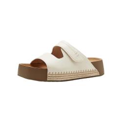 Bata ACL0 厚底羊皮 米色 36 女士拖鞋