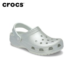 crocs 经典金属色洞洞鞋女户外休闲沙滩鞋包头凉鞋|214010