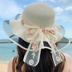赫卡维 草帽女夏季沙滩太阳帽