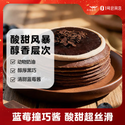 趣尝鲜 蓝莓巧克力千层蛋糕 400g