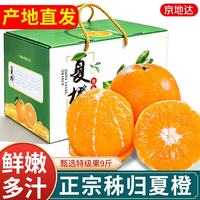 京地达 京果甜赣南脐橙子江西水果净重4.5斤单果80mm源头直发
