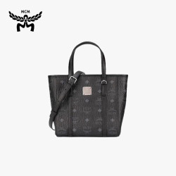 MCM Toni Visetos迷你菜篮子托特包女士单肩斜挎包 黑色MWPAATN04BK001