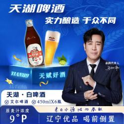 天湖啤酒 旋盖开启 小麦艾尔啤酒  9度小麦艾尔 450mL 6瓶 整箱装