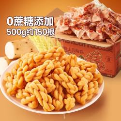 比比赞 0蔗糖山药麻花 500g*1箱