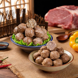 尚派 潮汕手打牛肉丸250g牛筋丸250g 肉含量90% 汕头生产火锅食材夜宵