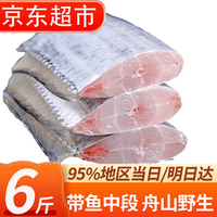 往牧 舟山带鱼段 生鲜 鱼类 冷冻 6斤装