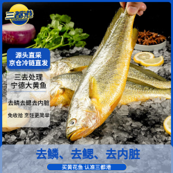 三都港 三去黄花鱼 2条 700g
