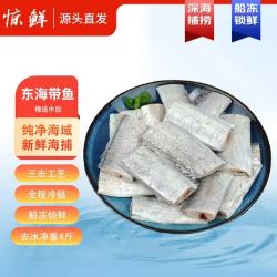 惊鲜 冷冻东海带鱼纯肉段实心段1.5斤 海鲜鱼类舟山海域 源头直发年货 三去纯肉段1.5斤