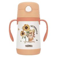 THERMOS 膳魔师 儿童吸管保温杯 316L不锈钢 向日葵（带把手） 305ml