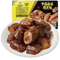 周黑鸭 新鲜卤味武汉特产 甜辣卤鸭脖135g