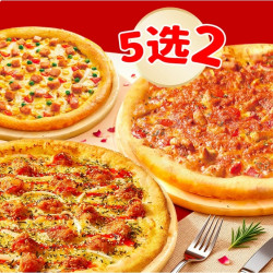 达美乐 超值双比萨套餐 5选2 兑换券 1张
