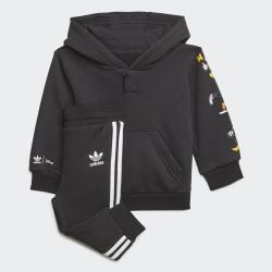 adidas 潮流时尚男小童连帽外套套装春秋装