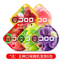 悠哈 酷露露果汁葡萄软糖日本水果草莓荔枝网红喜糖果零食商超同款