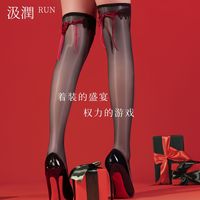 汲润丝 国王的 3D高光宝石蕾丝长筒袜