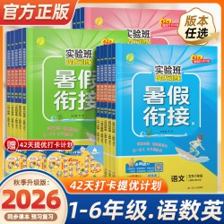 2026新版小学实验班暑假衔接暑假作业一升二年级三升四 年级可选