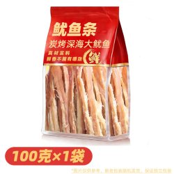 零食风 鱿鱼条零食 100克原味 袋装