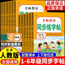 新版同步练字帖一二三四五六年级上下册小学语文人教版暑假预习写字课练生字描红本练习