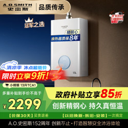 A.O.SMITH 佳尼特13升精钢燃气热水器 持久恒温大水量 新品 以旧
