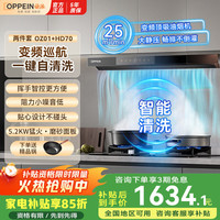WZGL 抽油烟机大吸力静音一级能效燃气灶套装顶侧双吸自动清洗爆炒劲吸家用厨房电器 搭5.2KW猛火灶HD