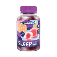 AmeriVita 褪黑素软糖sleepwell退黑素失助GABA茶氨酸闪睡眠片进口