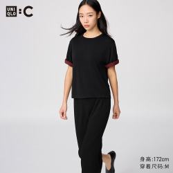 优衣库 女装廓形针织T恤 合作款 482979
