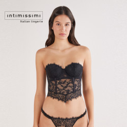 Intimissimi 意舒漫GIADA睫毛蕾丝塑身性感胸衣抹胸式文胸LTD2588