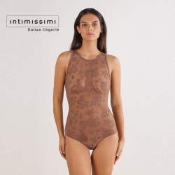 Intimissimi 意舒漫 花卉刺绣性感复古修身无袖连体衣 BOD2583
