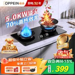 WZGL 燃气灶具家用5.0kw大火力猛火双灶70%热效率一级能效上门安装政企补贴JZY-OPP-ST73-Y