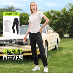 骆驼 气质两件套女运动卫衣