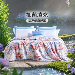 富安娜 60S莱赛尔天丝夏被 152x210cm 繁花