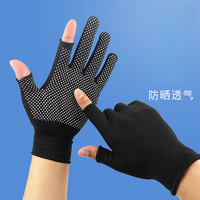 无品牌 耐磨露二指手套 劳保手套 防滑手套 司机开车快递搬运干活维修打包