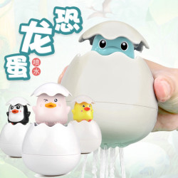 宝宝洗澡戏水玩具小黄鸭水上漂浮蛋