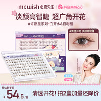 MR.WISH 淡妆白开水韩系嫁接根根分明免胶假睫毛