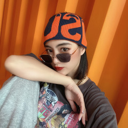 时髦进口 女士发带 宽边针织毛线发箍