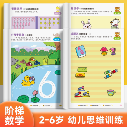 阶梯数学思维训练2-3-4-5-6岁左右脑潜能开发专注力记忆力测试题