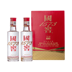 泸州老窖 国窖1573 浓香型白酒 38度 100ml*2瓶  品鉴小酒礼盒