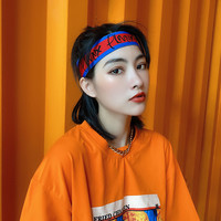 VF ins潮发箍 运动休闲吸汗跑步嘻哈发带 女网红外出头巾男个性发饰