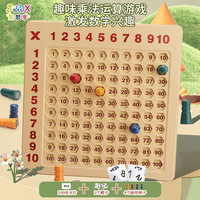 九九乘法运算口诀表小学生数学口算背诵益智桌游算数教具