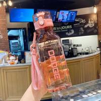 cille 希乐 道奇系列 塑料杯 大容量防摔便携 500ml 粉色