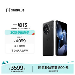 一加 13 16GB+512GB 黑曜秘境 oppo  高通骁龙®8至尊版 6000mAh 冰川电池 智能AI游戏5G手机