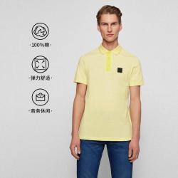 BOSS 100%棉 男士短袖POLO衫