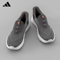 adidas 男款透气网面一脚蹬休闲运动鞋 39码