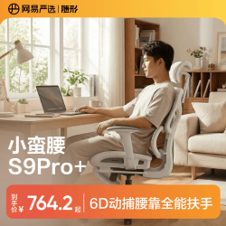 网易严选 小蛮腰S9pro+全能款 人体工学电脑椅办公椅电竞老板会议学习椅  云白-有搁脚
