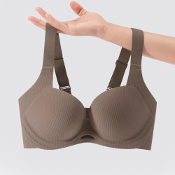 Glambody MAGIC NATURAL LINE 大胸显小胸调整型无钢圈收副乳防外扩无痕文胸 咖色 80B