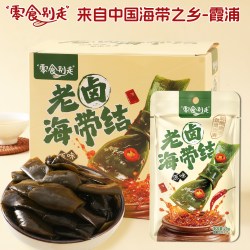 零食别走 老卤海带结 500g 原味25g×20包（1盒）