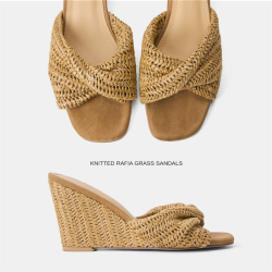 Cihi Retro-Wedge 女士坡跟凉拖鞋 MM25C760