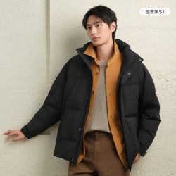 Hodo 男士鹅绒服 P9Y001 商务防水连帽