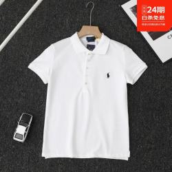RALPH LAUREN Polo Ralph Lauren拉夫劳伦旗舰店女士小马标经典翻领POLO衫短袖女上衣刺绣罗纹设计